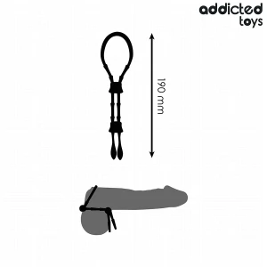 ADDICTED TOYS - REGULOWANA SILIKONOWA LINKA DO PENISA